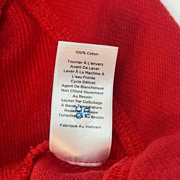 Talbots Cardigan Womens Petite XL Red Open Front Pocket Preppy Valentine Sweater - Picture 10 of 11